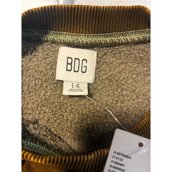 BDG L Cropped Boxy Short Sleeve Sweater Distressed Effortless Grunge Streetwear - Picture 6 of 7